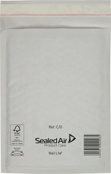 Actual product image Sealed Air Boble envelope Mail Lite, C/0, 150 x 210 mm, pakke a 100 stk. (100 x)