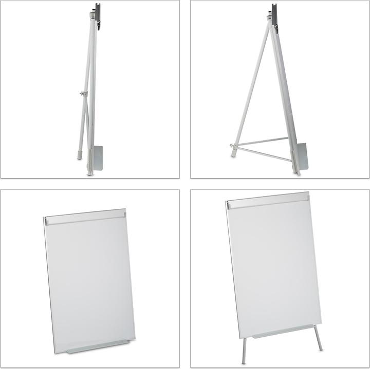 Produktbild Relaxdays Flipchart Whiteboard (80 x 75 x 175 cm)