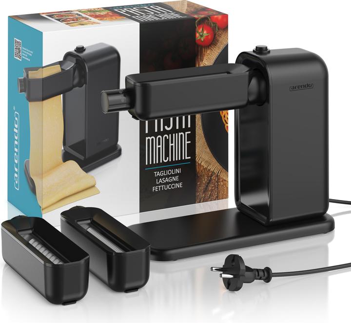 Actual product image Arendo Elektrische Nudelmaschine, Pasta Maker, 5 Stärken, 120 W, Nudelwalze und 2x Pasta-Schneideinsätze