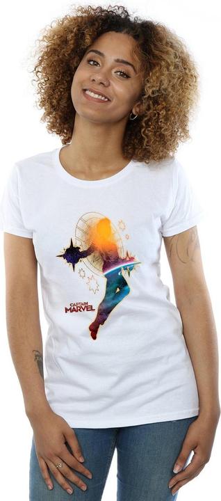 Actual product image Womens/Ladies Captain Nebula Flight Cotton T-Shirt (M)