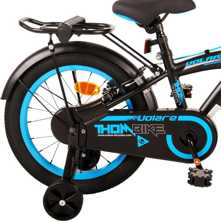 Produktbild Volare Thombike Kinderfiets - Jongens - 16 inch - Zwart Blauw - Twee Handremmen (16")