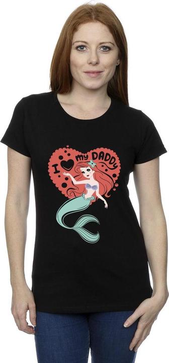 Actual product image Disney Womens/Ladies The Little Mermaid Love Daddy Cotton T-Shirt (L)