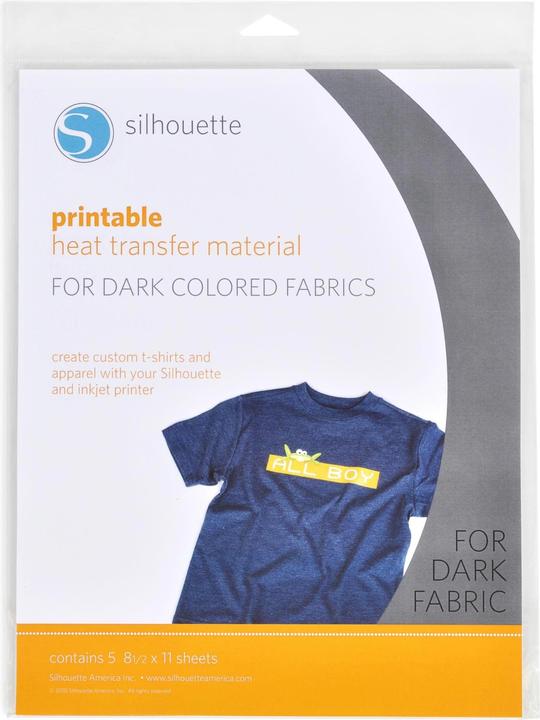 Silhouette Aufbügelfolie für dunkle Stoffe