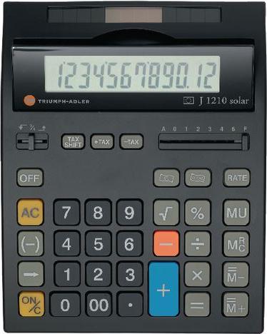 Actual product image Triumph-Adler Desktop calculator J 1210 (Batteries)