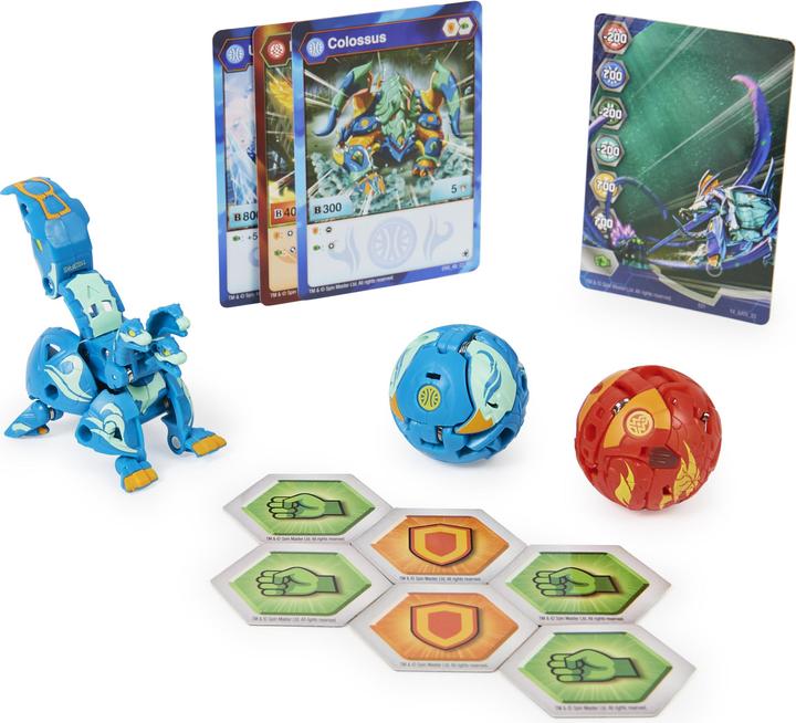 Produktbild Bakugan 'Evolutions' Starter Pack mit 3 (Ultra Aquos Howlkor, Basic Pyrus Pegatrix, Basic Aquos Colo