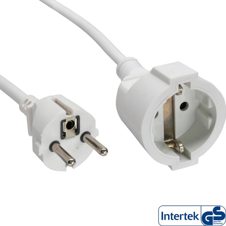 Actual product image InLine Protective contact extension ST / BU (7 m, CEE 7/7)