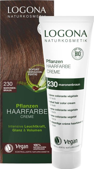 Logona Pflanzenhaarfarbe Creme (230 Maronenbraun)