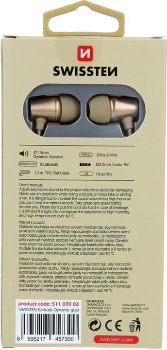 Immagine prodotto Swissten Auricolari DYNAMIC YS500 (Cablato)