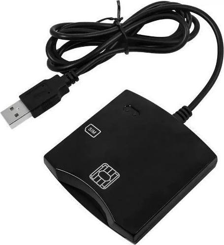 Produktbild iLike CP ID1 2in1 USB 2.0 ID Card reader with SIM Card slot 80cm Cable (6.5x6cm)