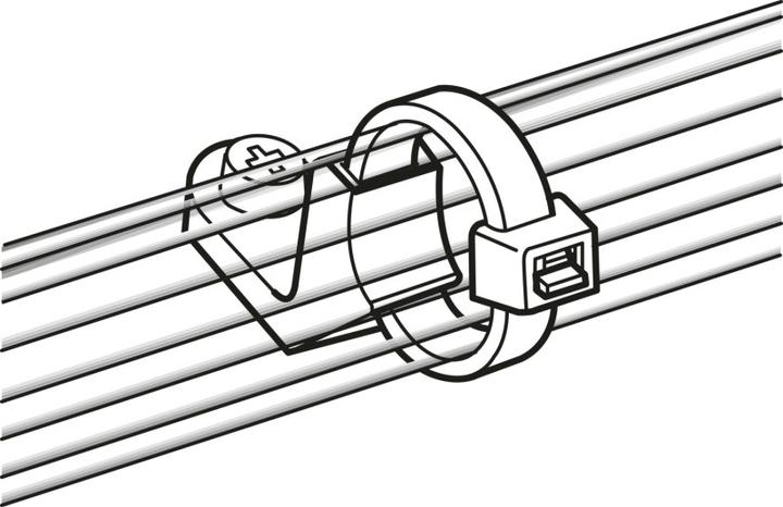Immagine prodotto HellermannTyton Supporto cavo fascetta M6 CL8 (Anelli di fissaggio, 27.30 mm, 100 pz.)