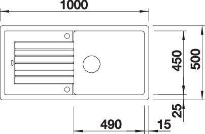 Produktbild Blanco Zia XL 6 S (Aufsatzspülbecken, 100 cm, 50 cm)