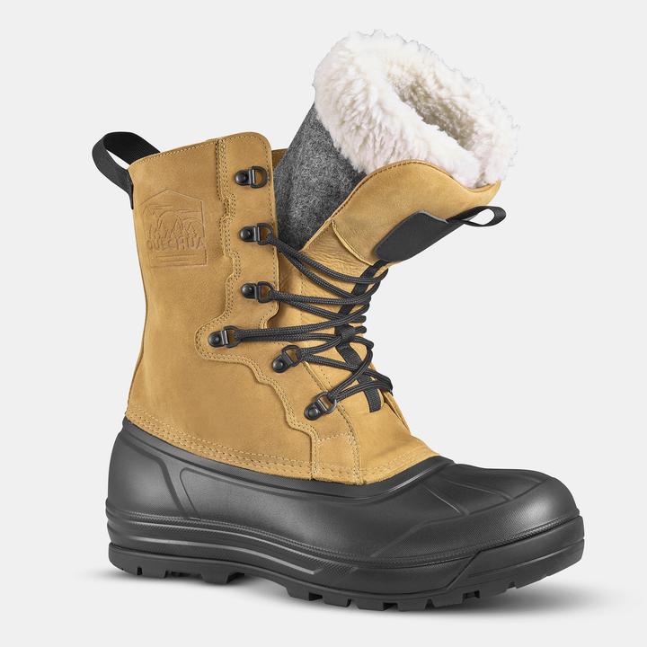 Immagine prodotto Quechua Stivali da neve da uomo in pelle con lacci caldi e impermeabili - SH900 (43)