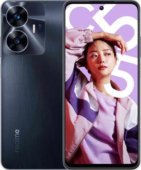 Produktbild realme C55 (256 GB, Rainy Night, 6.72", Dual SIM, 64 Mpx, 4G)