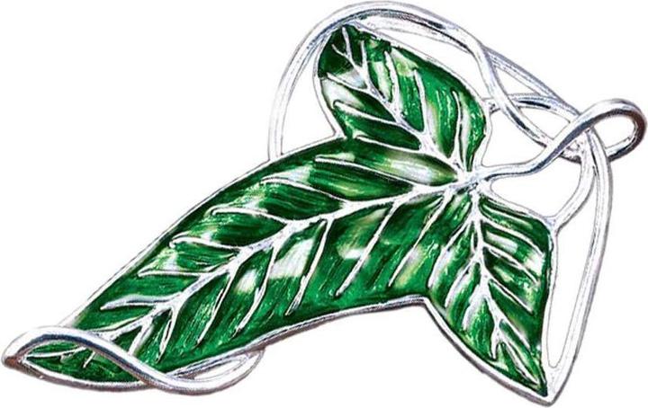 Produktbild Noble Collection Herr der Ringe Brosche Elbische Blattbrosche (versilbert)