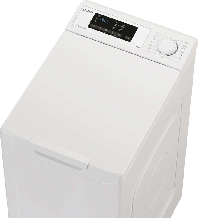 Image du produit Candy TCA473D3-S Lave-linge à chargement par le haut 7Kg 1400 (7 kg, Vers le bas)