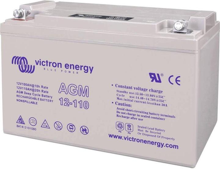 Actual product image Victron Energy Deep Cycle Battery (12 V, 110 Ah)