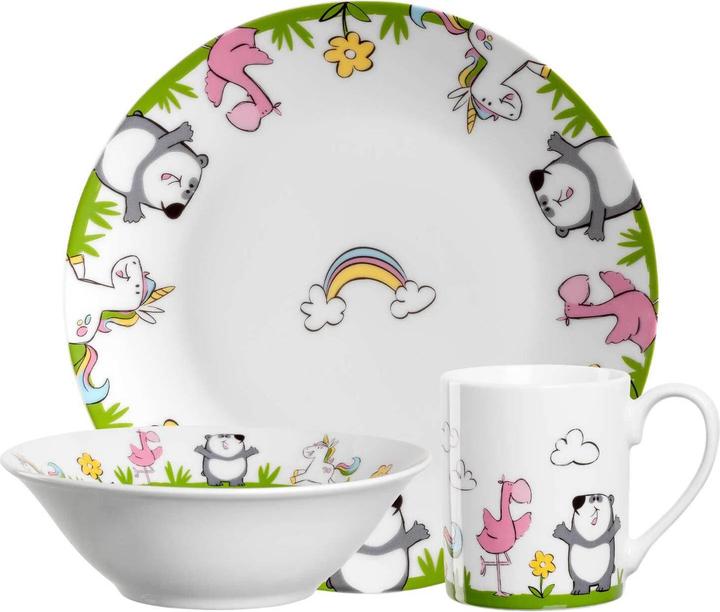 Actual product image Leonardo Children's Tableware with Cutlery Unicorn / Panda / Flamingo Bambini