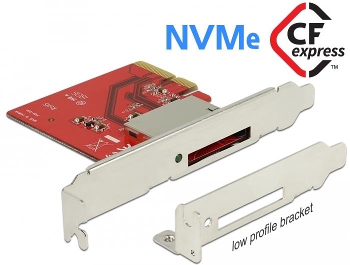Actual product image Delock PCI Express > 1x external CFexpress slot (PCI-E x4)