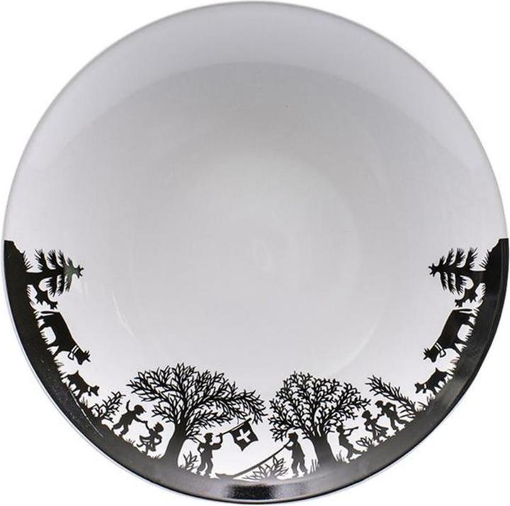 Kadastar Breakfast & Dessert Plate Bergchilbi 1 piece,Black/White (1 x, 21 cm)