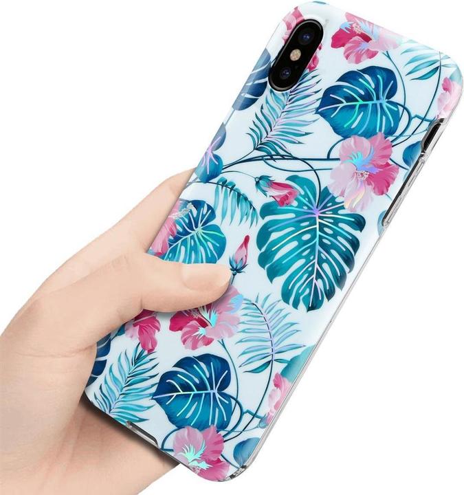 Immagine prodotto Cadorabo IMD TPU Colorful Flowers & Leaves Cover (Apple iPhone XS Max)