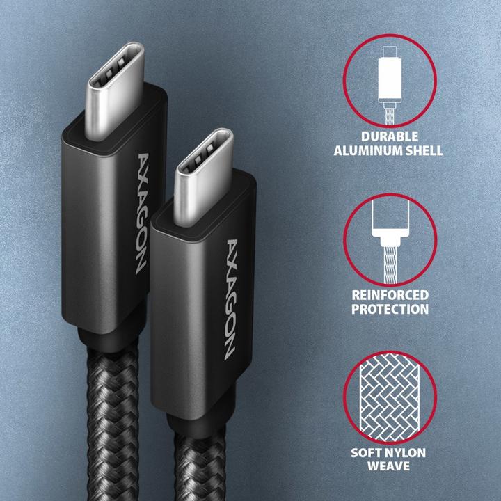 Actual product image Axagon USB C – USB C (2 m, USB 3.2 Gen 2x2)