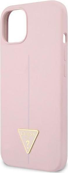 Immagine prodotto Guess GUHCP13SSLTGU iPhone 13 Mini 5,4 pollici sottile / Triangolo solido in silicone viola (Apple iPhone 13 mini)