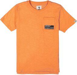 Garcia Oranges T Shirt mit Print auf dem Rücken