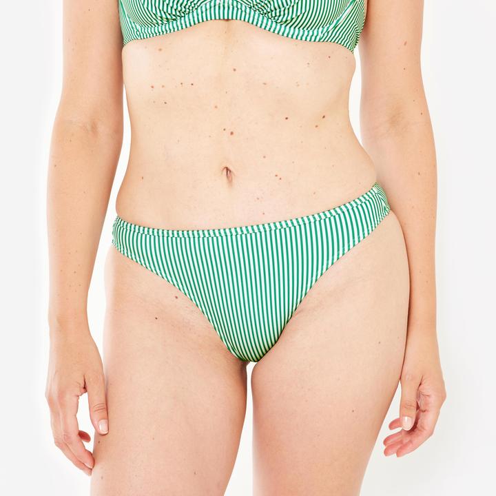 Produktbild Olaian Bikini-Hose Damen gestreift Nina grün/weiss (40, 42)