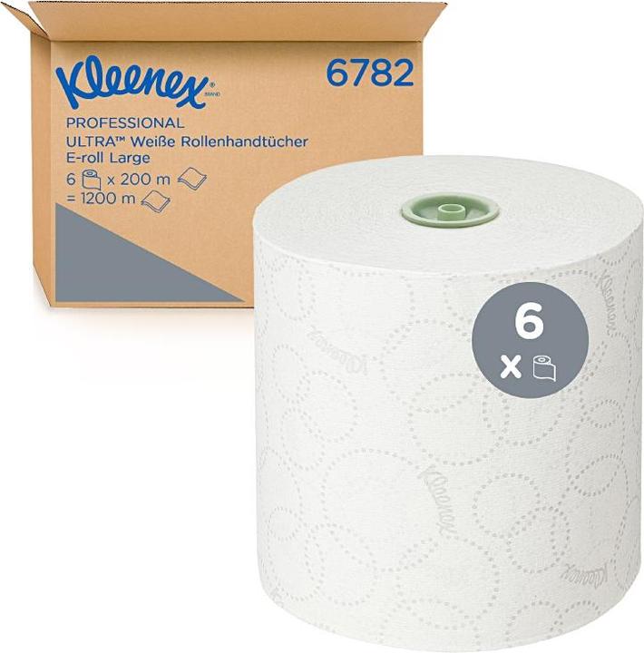 Image du produit Kleenex Rouleau d'essuie-mains Ultra 200m paquet de 6 pièces (6 x)
