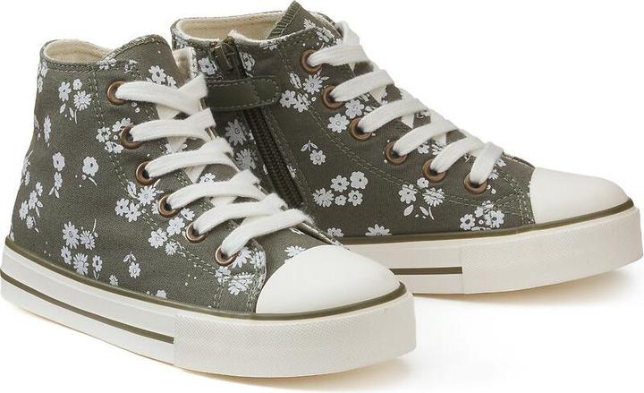 Actual product image La Redoute Collections High sneakers with floral pattern (38)
