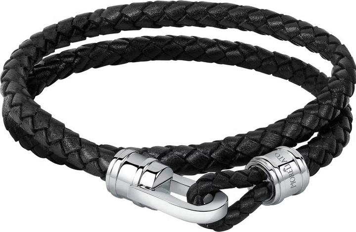 Morellato Moody Brac Black Leather 40cm (42 cm, Edelstahl, Leder)