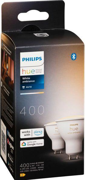 Produktbild Philips Hue White Ambiance (GU10, 4.20 W, 400 lm, 2 x, E)