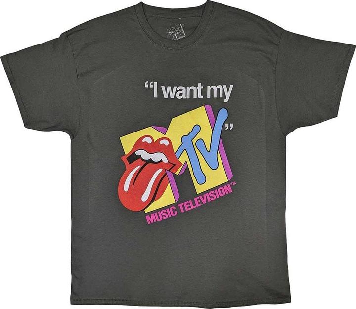 Image du produit MTV T-Shirt unisexe adulte I Want My Rolling Stones Logo (XXL)