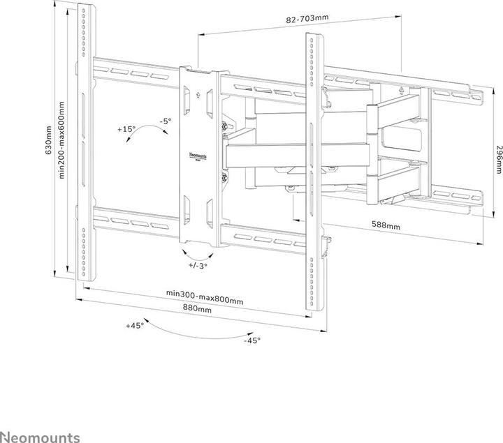 Produktbild Neomounts Select Screen Wall Mount (full (Wand, 110", 125 kg)