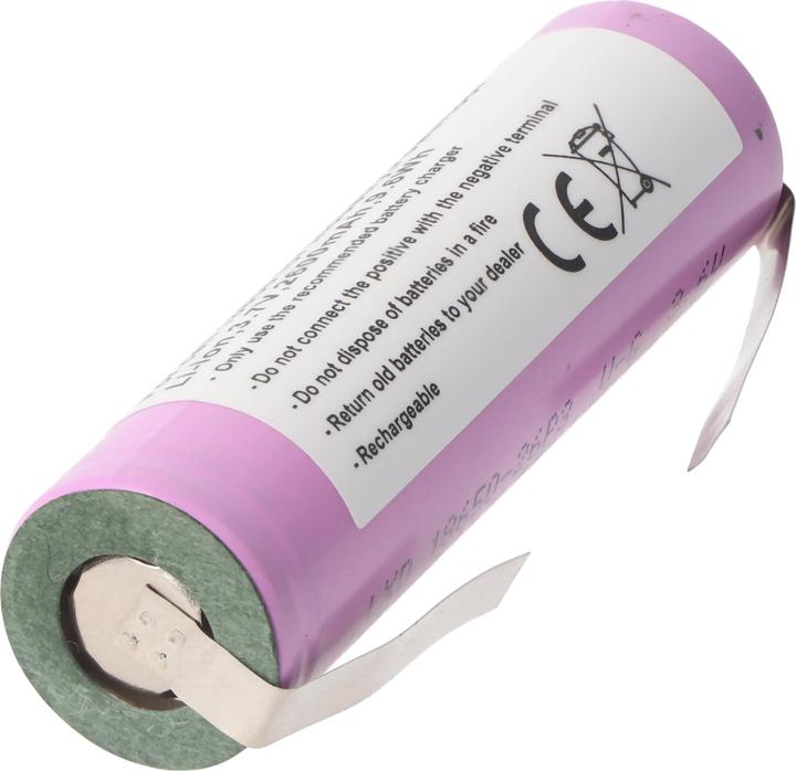Produktbild AccuCell Akku Bosch Ciso mit Lötfahnen zum Selbsteinbau (3.7 V)