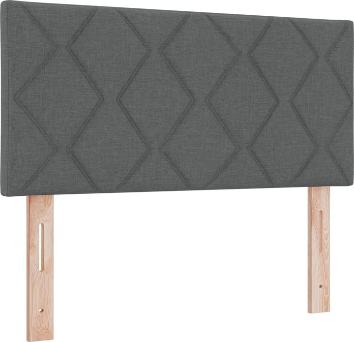 Produktbild VidaXL Boxspringbett mit Matratze Dunkelgrau 100x200 cm Stoff (100 x 200 cm)