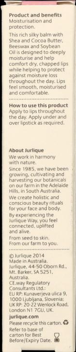 Actual product image Jurlique Lip Care Balm 15ml (Balm, 15 ml)