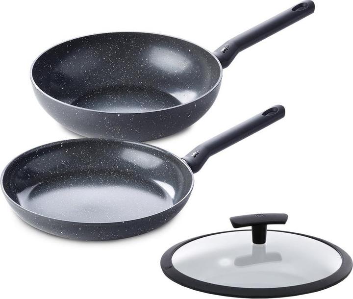 Image du produit BK Universe 2 delige pannenset 28 cm wok & 28 cm koekenpan - met deksel - inductie - PFAS-vrij (Poêle à frire, Wok)