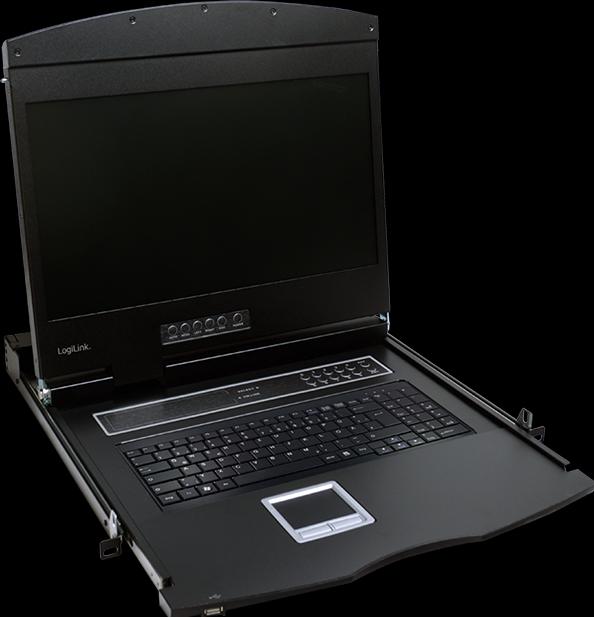 Produktbild LogiLink LCD KVM Konsole mit 19"TFT Monitor & Tastatur(DE)