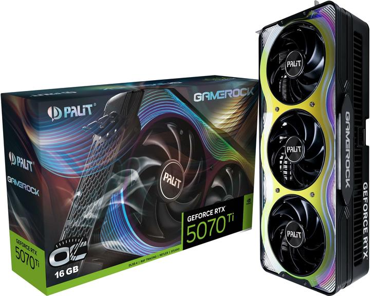 XpertVision Palit RTX5070TI GameRock OC 16GB GDDR7 HDMI 3xDP (16 Go)