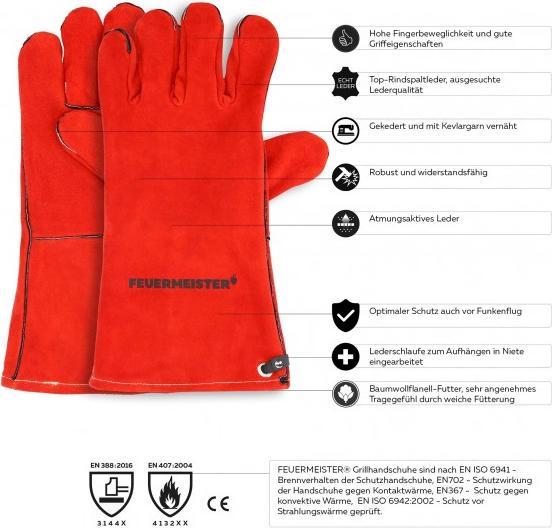 Produktbild Feuermeister Premium BBQ (Kevlar, Spaltleder)