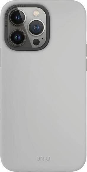 Productafbeelding Uniq etui Lino Hue iPhone 15 Pro Max 6,7" Magclick Opladen jasnoszary/krijtgrijs (Apple iPhone 15 Pro Max)