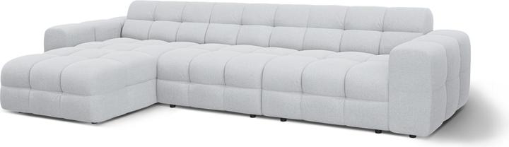 Actual product image Micadoni Velvet Left Corner Sofa, "Kendal", 5 Seats, 357x173x79Made in Europe (Corner sofa)