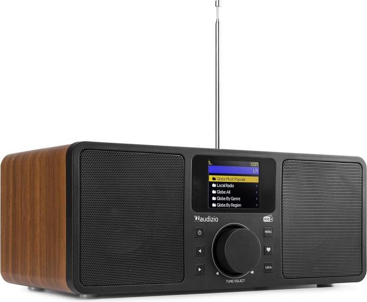 Actual product image Audizio Internet Radio Rome Brown (Web radio, FM, DAB+, Bluetooth)