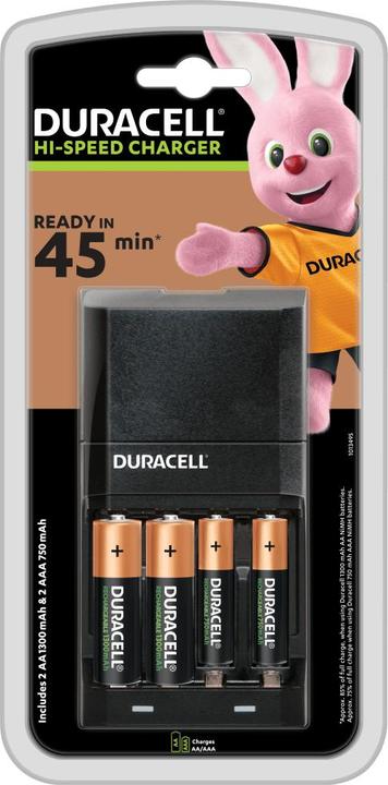 Actual product image Duracell Battery Charger Cef27 2aa+2aaa (1 pcs., AAA, AA, Battery + charger)