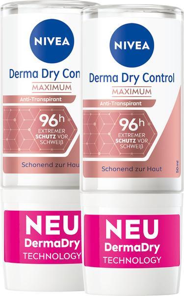 Produktbild NIVEA Derma Dry Control Maximum Roll-on DUO (Roll-on)