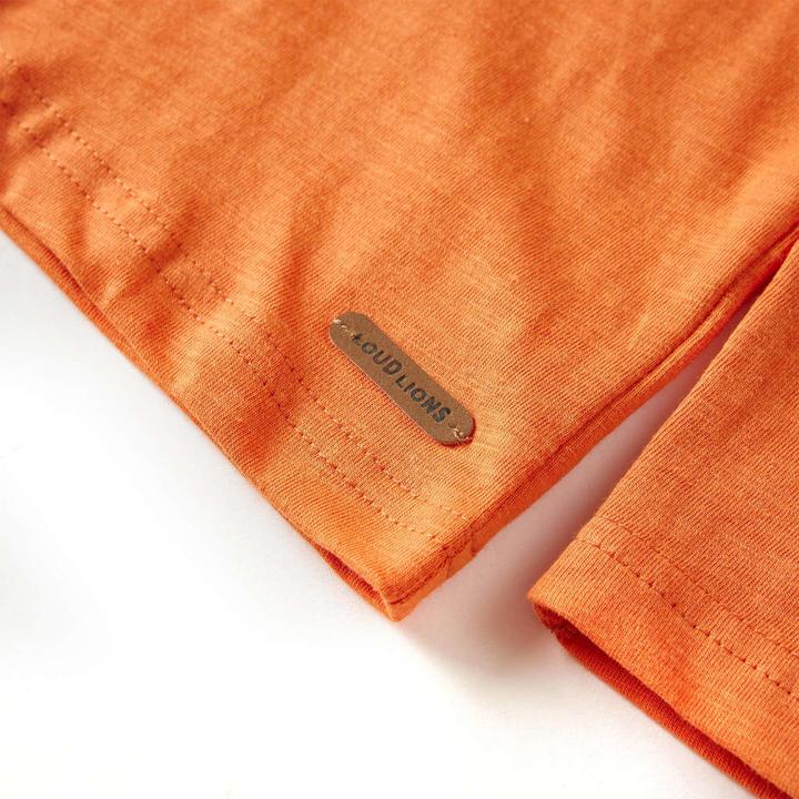 Produktbild VidaXL Kinder-Langarmshirt Dunkelorange 116,Material: 100 (116)