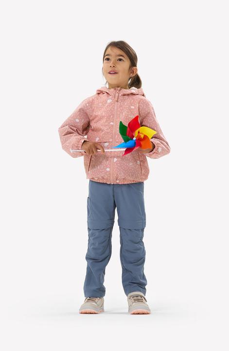 Produktbild Quechua Wanderschuhe Kinder Gr. 28–34 niedrig Klettverschluss Wandern - NH500 beige/rosa (33)