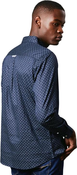 Actual product image Universal Textiles Mens Reverb Print Long-Sleeved Shirt (XL)