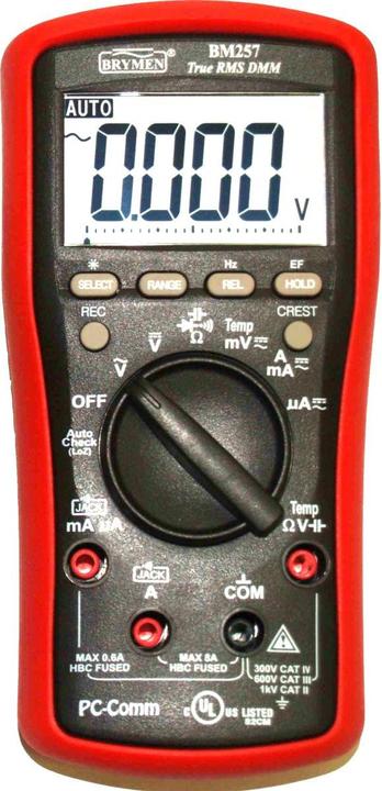 Immagine prodotto Elbro Multimetro digitale TRMS BM257 con affissione LCD (CAT II 1000V, CAT IV 300V, CAT III 600V)